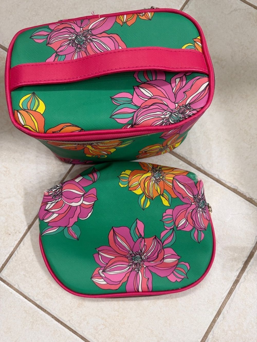 Trina Turk makeup bag set